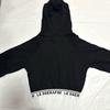 [USED] LE SSERAFIM CROP HOODIE (Black)