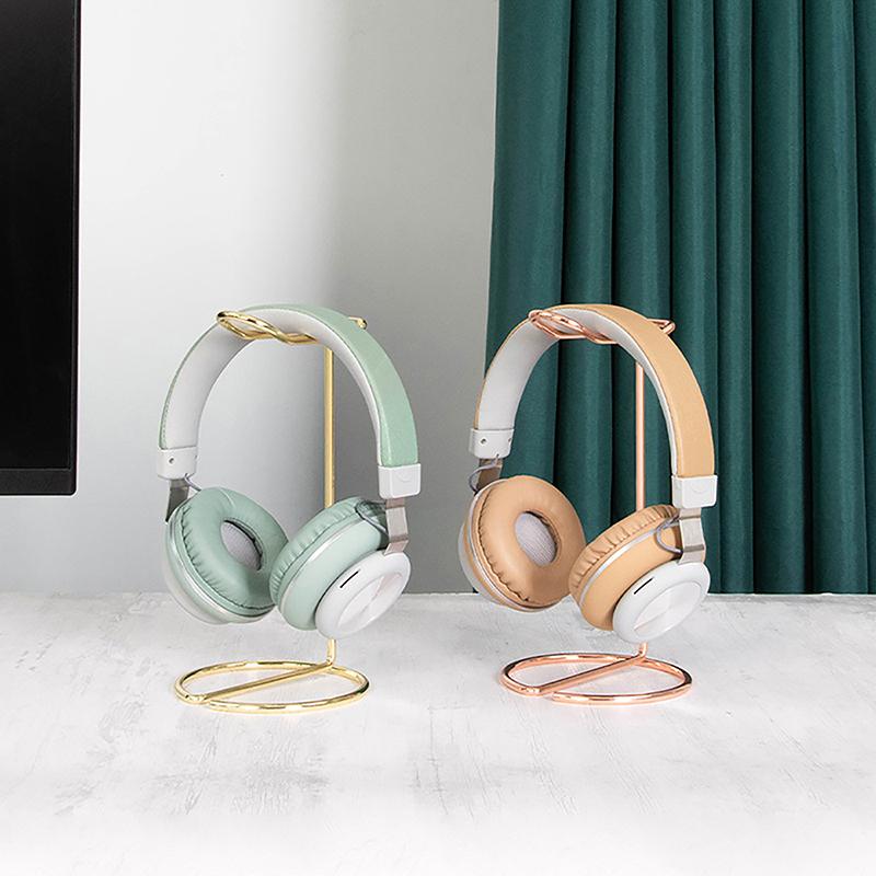 1Pc Iron Line Headphone Stand Metal Support Headset Stand Rack Cute Bluetooth Wireless Headphones Holder Support Gamer Helmet