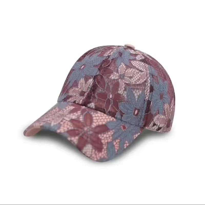 1Pc New Fashion Women Cap Butterfly Flower Pendant Baseball Cap Female Outdoor Adjustable Streetwear Summer Trucker Hat
