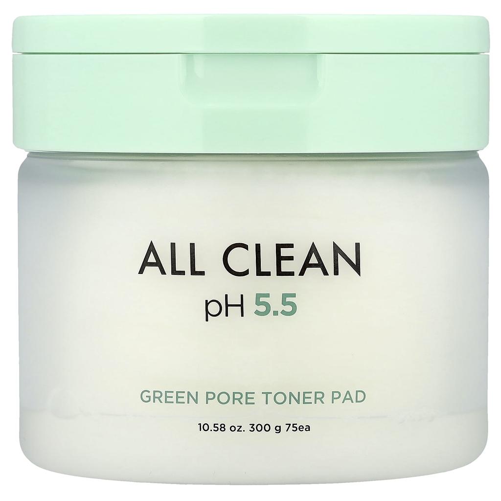 All Clean, Green Pore Toner Pads, 75 Sheets, 300G(10.58Oz)