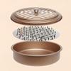 Stainless Steel Mosquito Incense Box with Lid Hollow Design Mosquito Coil Holder Indoor Outdoor Fireproof Mosquito Incense Tray