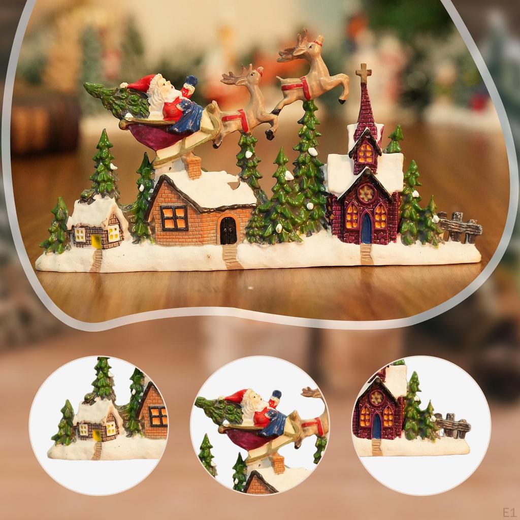 Husfigur Bordsdekoration Samlarobjekt Juldekoration för Spisel Skåp Skrivbord Kontor