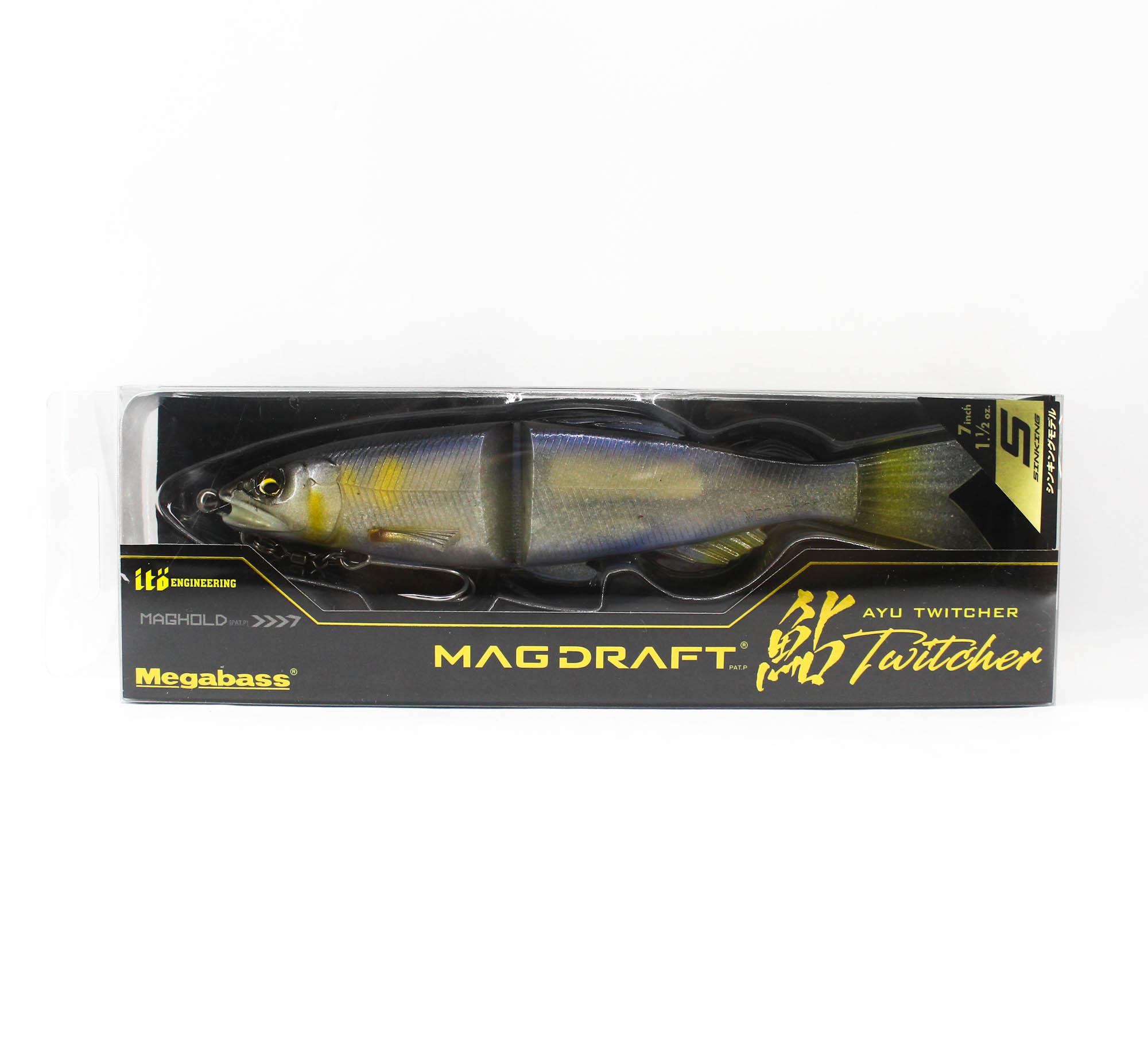 Megabass Soft Lure Mag Draft Ayu 7 Inch Sinking Lure Hayase Ayu (4798)