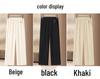 High-Waisted Tencel Pants for Middle-Aged and Elderly Women - Loose Fit, Slimming, Elastic Waistband, Casual Straight-Leg.