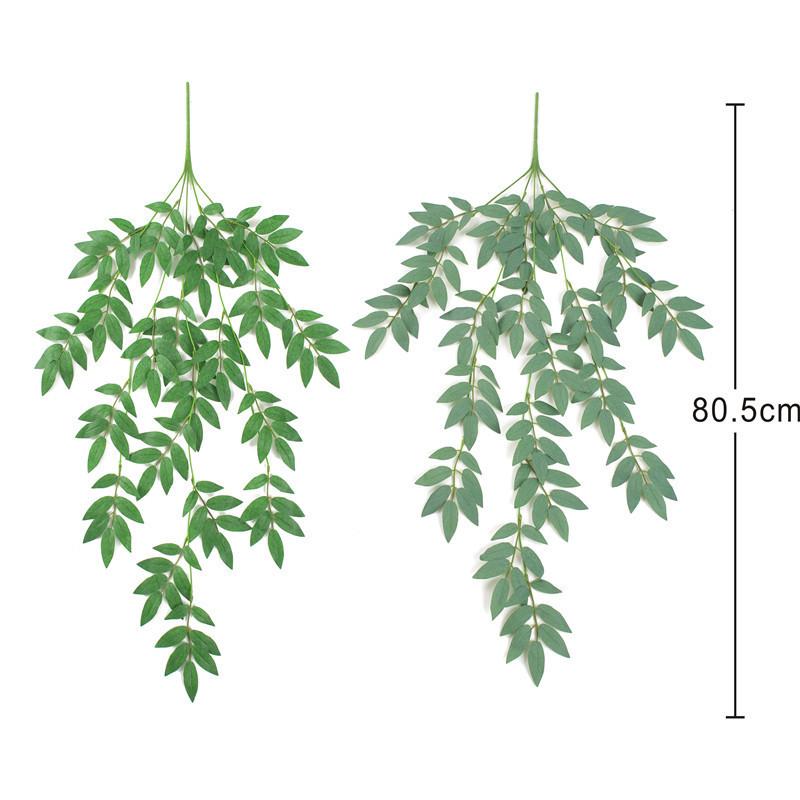 Artificial Theme Forest Plant Wall Decorative With Hanging Vines For Events Home