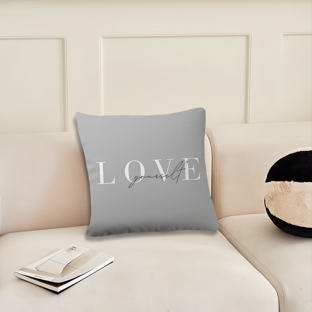 Grått geometriskt kuddfodral Kuddfodral Dekoration Rum Hem Soffa vardagsrum Kontor Bil Nordisk Enkelhet