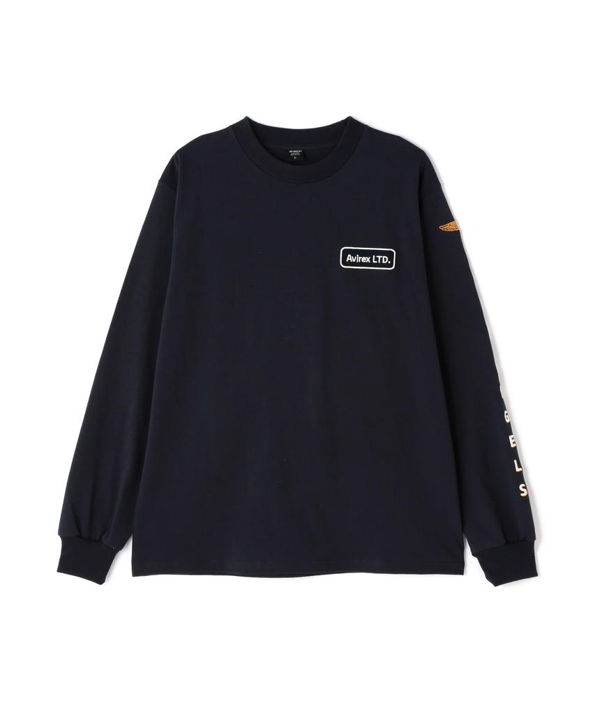 Avirex Long Sleeve Embroidery The Blue Angels Large 120 Navy T-Shirt / 783-4130010 Men's