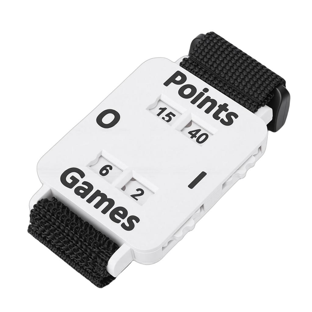 Tennis-Spielstand-Armband Verstellbares Tennis-Spielstand-Handgelenkband für Erwachsene Männer Frauen Outdoor-Sportspiele Weiß
