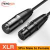 3Pin XLR Cable Male To Female Balanced Analog Audio Cord High Fidelity Microphone Cable for Mixer Amplifier Speaker Durable XLR