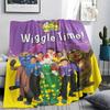 1 Stück The Wiggles Druck Flanelldecke, Hohe Qualität, Bequem für alle Jahreszeiten, Heimdekoration, Wärme und Komfort, Perfekt für Weihnachtsgeschenke217