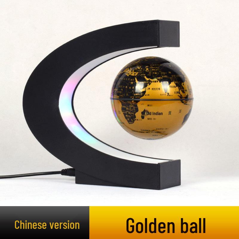 High-End Magnetic Levitation Globe: Creative Black Technology Home Décor and Unique Birthday Gift