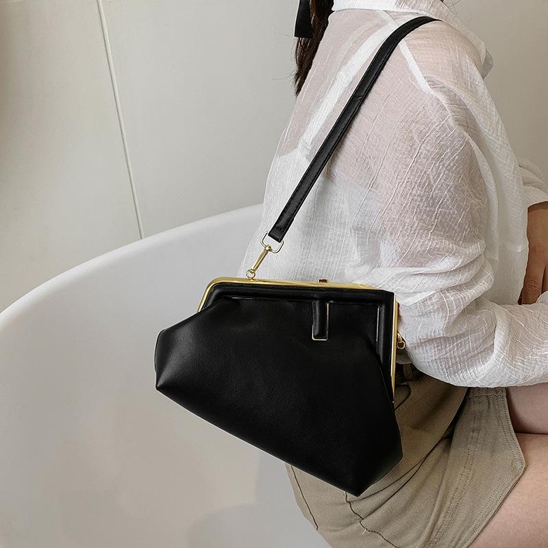 Bag 2025 New European and American Fashion Retro Texture Ins Internet Celebrity Women Shoulder Crossbody Triangular Small Square Bag Pu