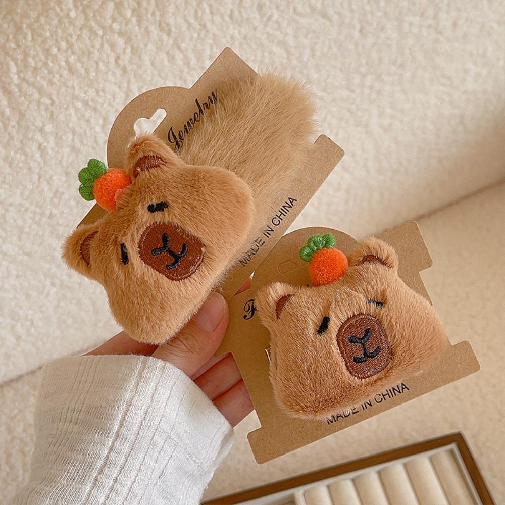 Funny Cartoon Duckbill Clip Kawaii Barrettes Cute Plush Claw Clip Festival