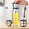 OLOEY Double-Walled Glass Tea Infuser Bottle Set