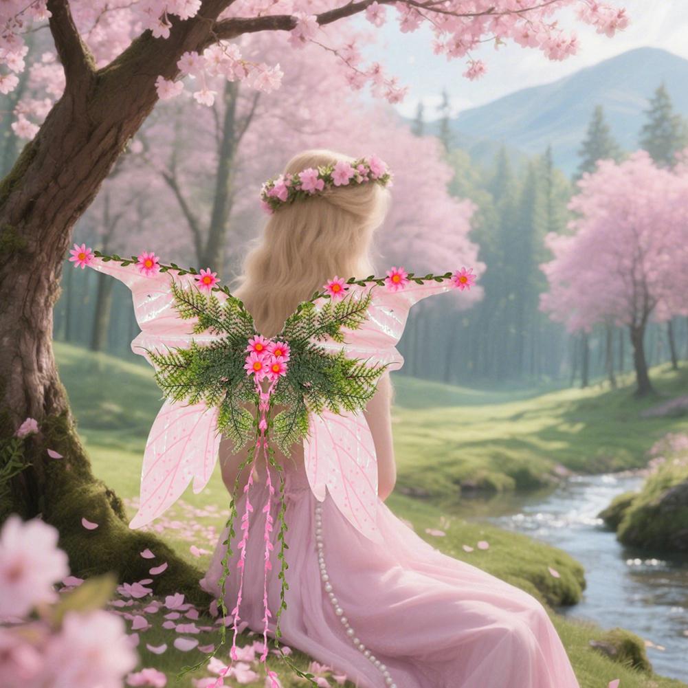 Elf Butterfly Wings Thin Cicada Wing Fairy Wing Set Holiday Party Performance Props Starry Vine