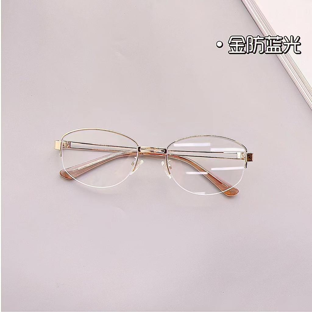 Designersolglasögon i koreansk stil för kvinnor, oval form, halvinfattade solglasögon för kvinnor, vintage hiphop solglasögon för män
