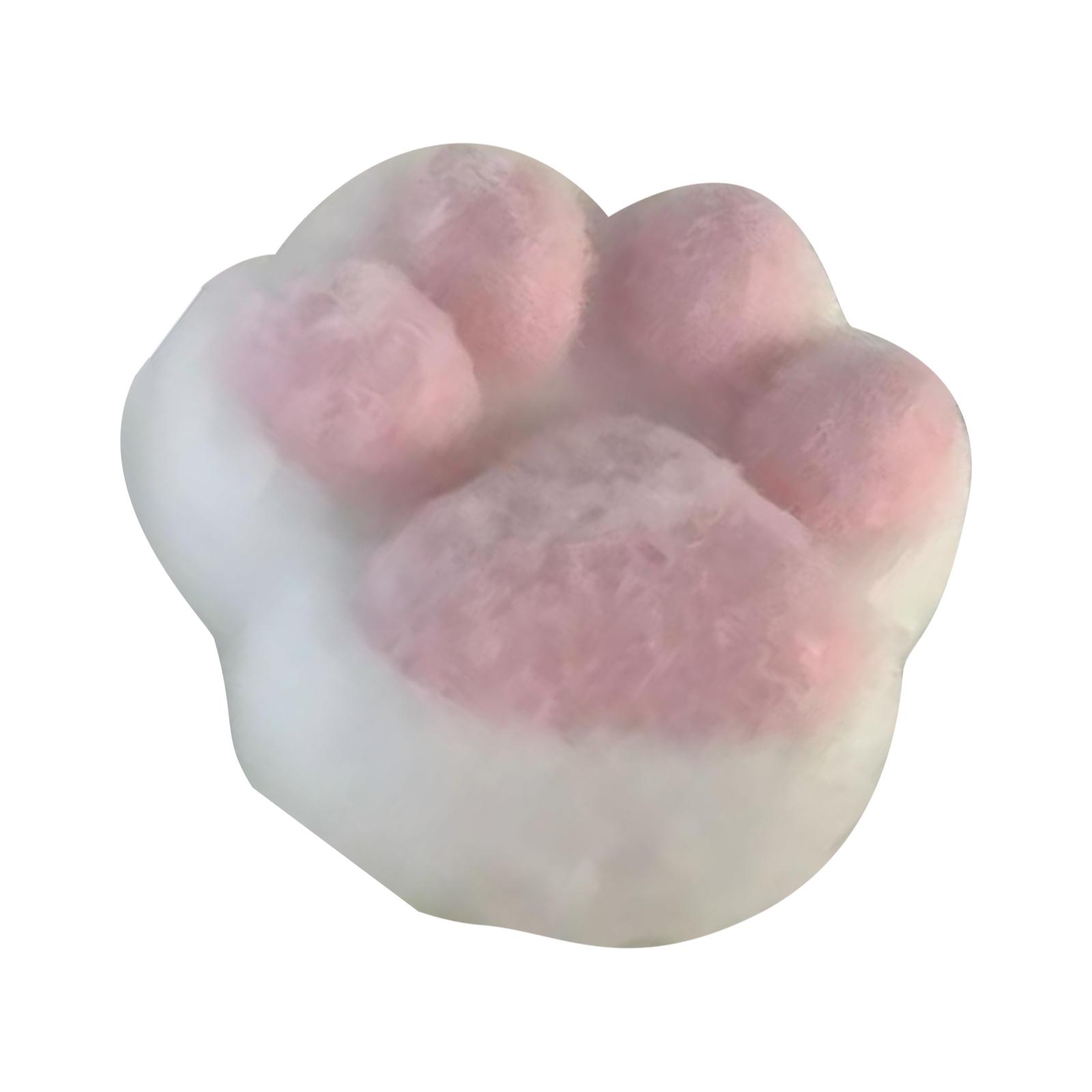 

Soft Animal Paw Shaped Cushion Plush Decorative Pillow for Home Office Sofa Bed Chair Back Support Toy Gift One Size белый