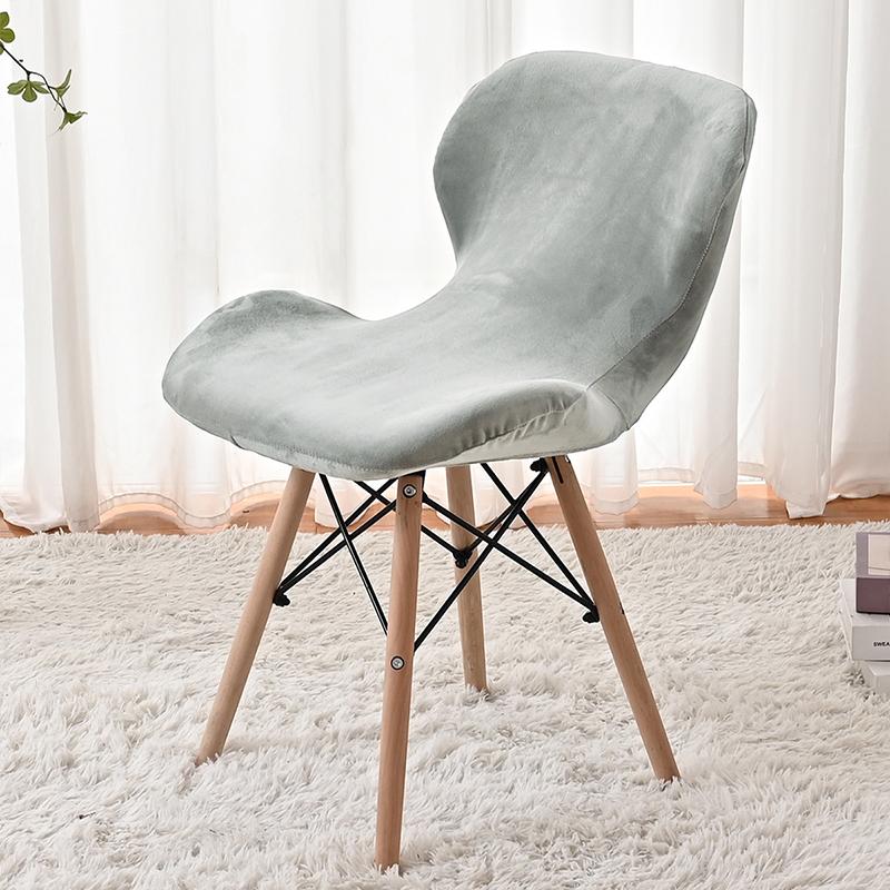 Velvet Butterfly Chair Cover Modern Simple Thickened Anti-Cat Scratching Chair Cover Bar Stool Case Dining Chair Decoration