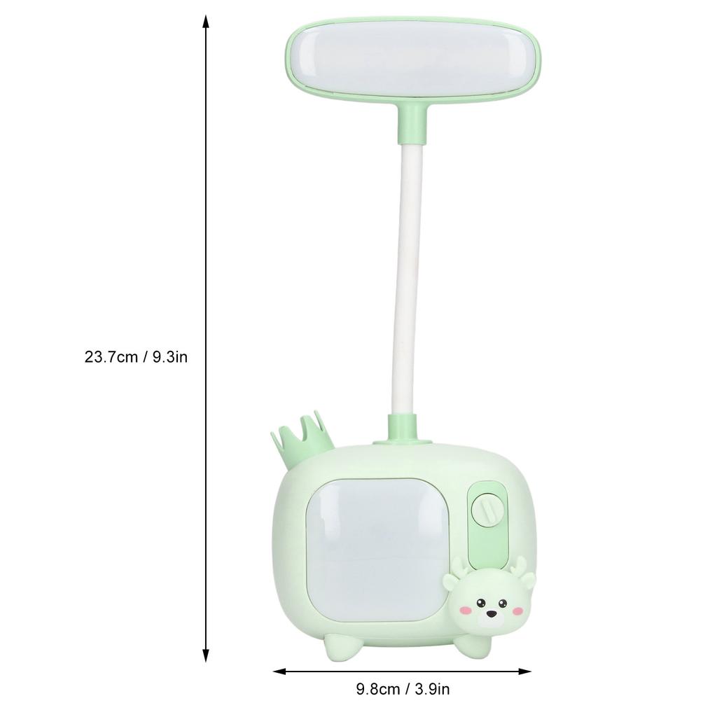 Kids Reading Light TV   Base Silicone Gooseneck USB   Soft LED Light Kids Desk Lamp for Students Study Work