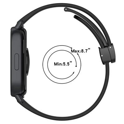 Magnetisches Silikonarmband für Redmi Watch 5 Active Sport Atmungsaktiv Smart Uhrenarmband Ersatz für Redmi Watch5 Lite Zubehör