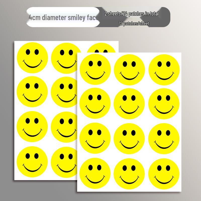 Smiling Face Rewards Stickers: Self-Adhesive Praise Labels for Kindergarten & Elementary Students