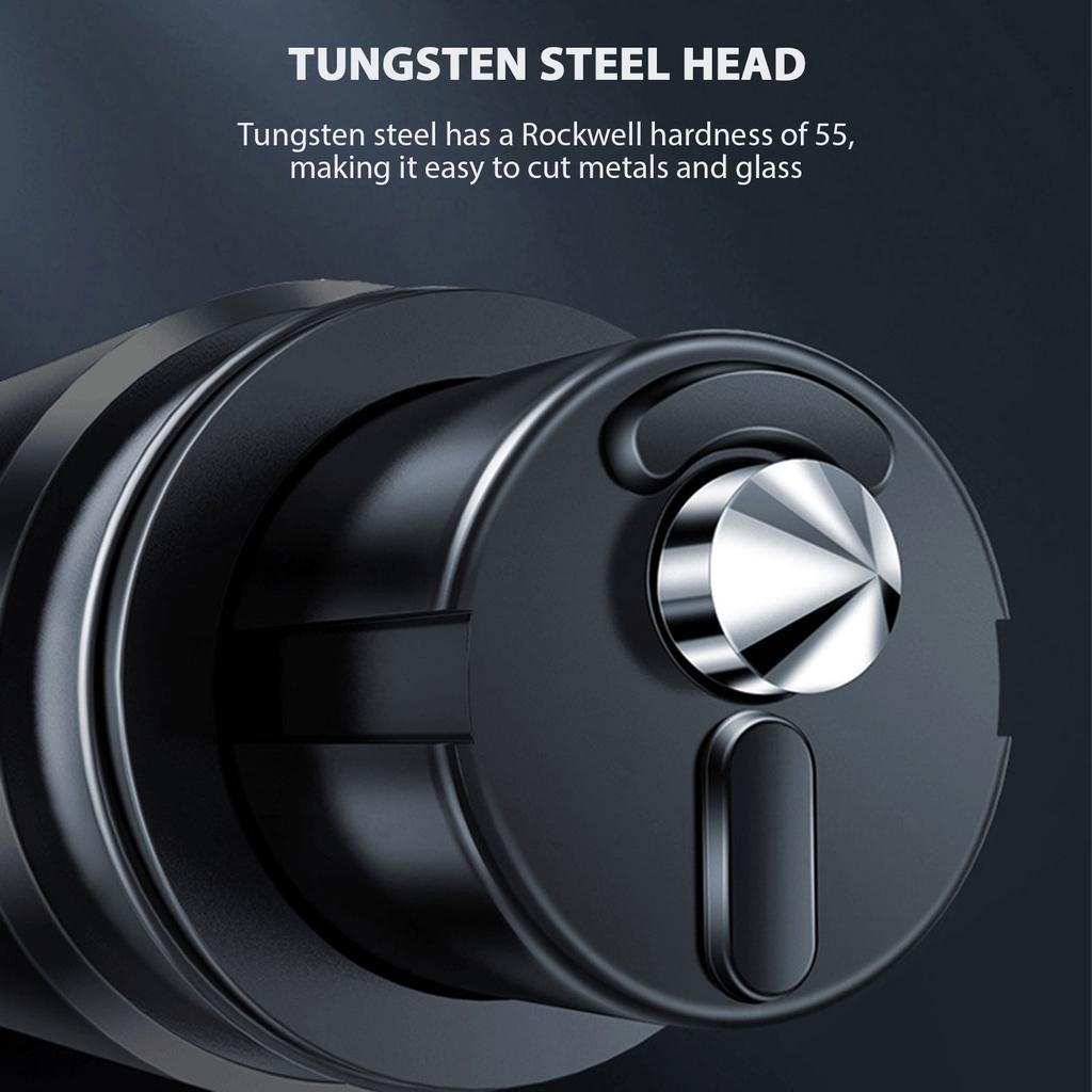 Spargător de geamuri auto, ciocan portabil de siguranță pentru mașini metalice cu tăietor de centură de siguranță, instrument de salvare a vieții în caz de urgență pentru vehicul