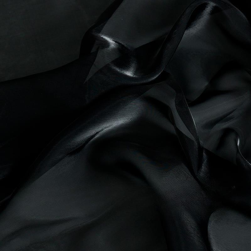 Shimmering satin encrypted solid color organza fabric suitable for wedding dresses formal gowns and designer clothing fabrics