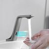 Gun Gray Brass Automatic Touchless Bathroom Basin Faucet Smart Infrared Motion Sensor Single Cold Hand Washing Basin Tap l