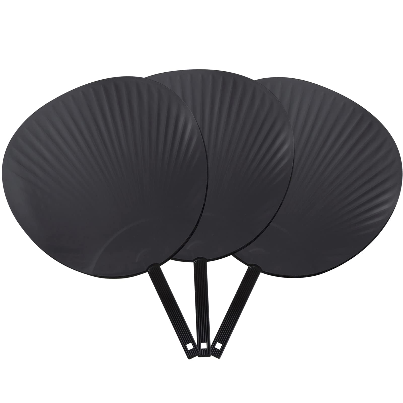 

Джамбо веера для концертов и живых выступлений, матовые, черные, (Набор 3) чёрный