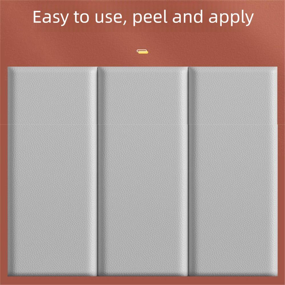 2pcs Soft Bag Design 3D Wall Sticker Self Adhesive Soft Wall Panels Headboard Protection Kids Room