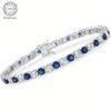 1 Piece of Italian Luxury 925 Silver Inlaid Moissanite Bracelet, Suitable for Various Occasions Such As Banquets, Including Exquisite Jewelry Box