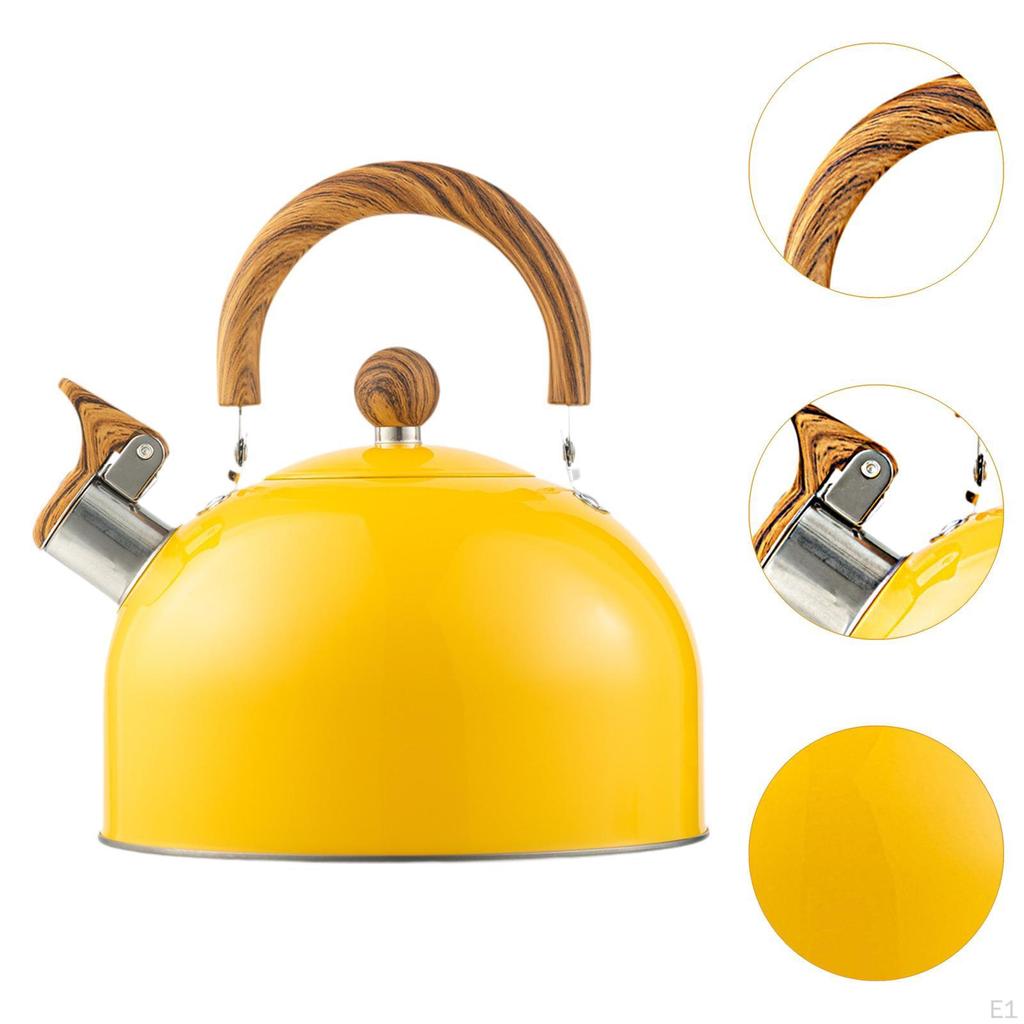 Whistling Tea Kettle Stovetop 2.5 L Heats up Quickly Houseware Teapot Stainless Steel