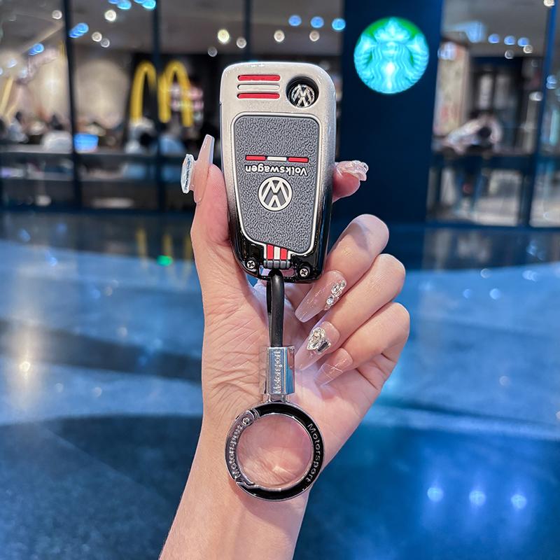 Für VOLKSWAGEN Auto Zinklegierung Smart Fernbedienung Schlüsselanhänger Hülle Abdeckung Für VW Volkswagen MK7 Golf 7 Tiguan MK2 für Seat Ibiza Leon FR