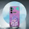 Vaporwave Glitch Anime Luxury Black Phone Case For Samsung Galaxy S23 S24 S25 Ultra S22 Plus S21