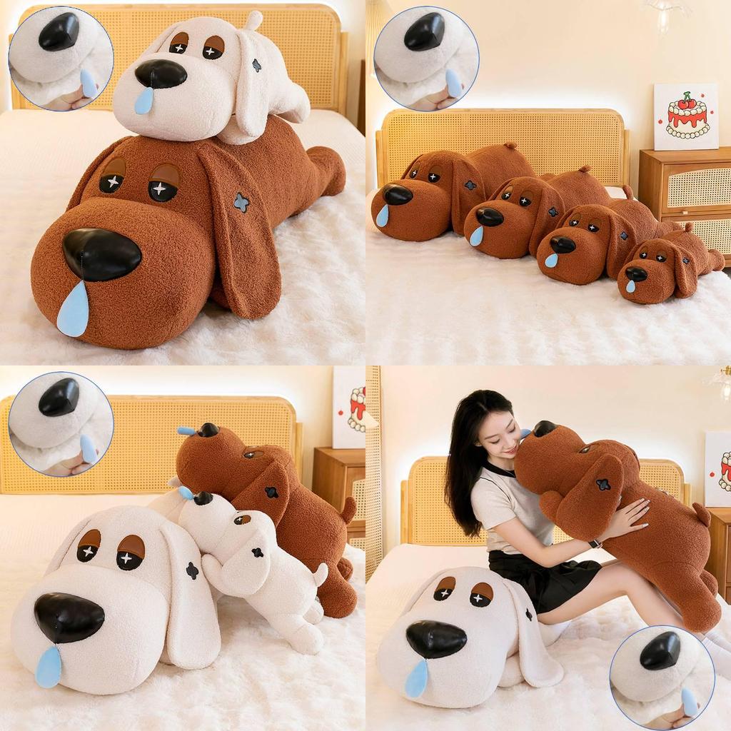 Adorable Long Plush Snotty Dog Toy With Big Eyes Perfect For Home Dcor Gifts