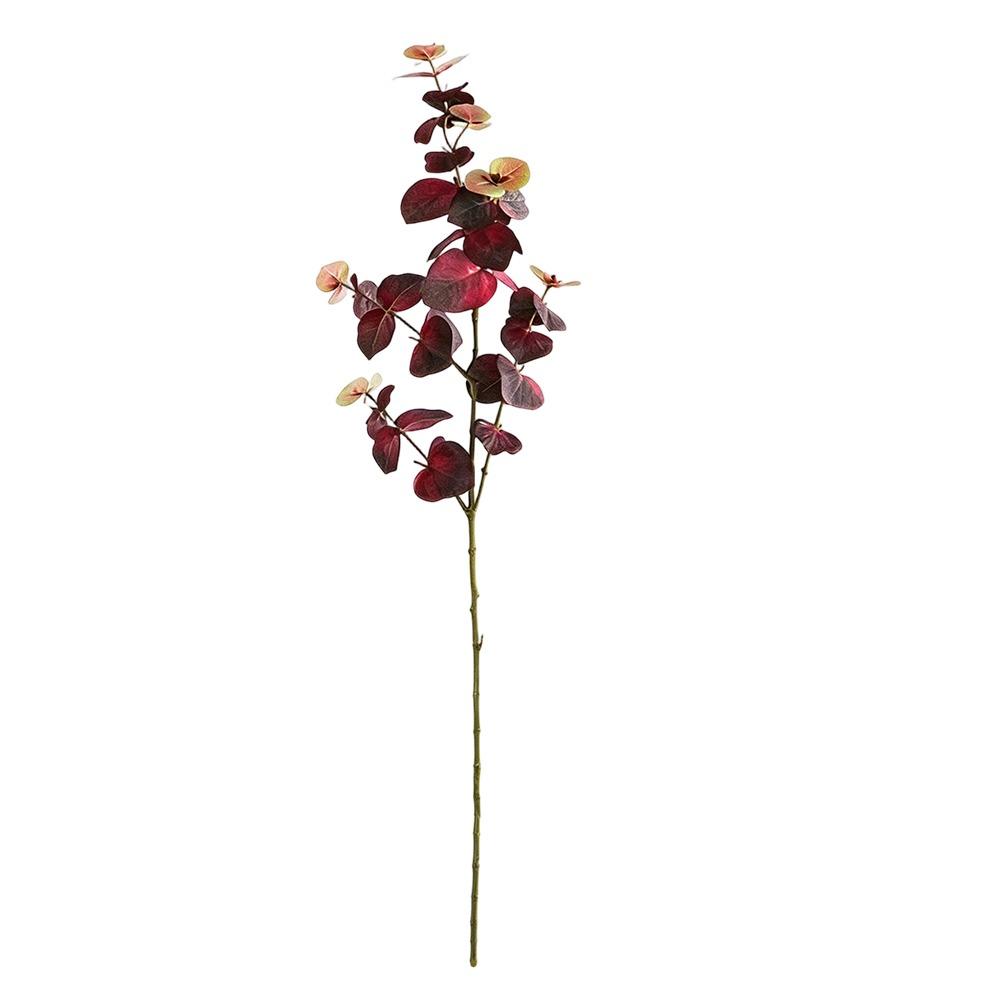 1Pcs Silk Fake Leaf Branch 75cm Silk Green Leaves Artificial Eucalyptus Leaf  for Wall Decoration