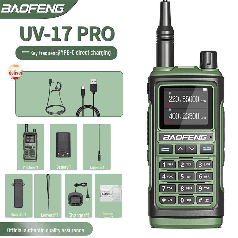 Baofeng UV-17 PRO Walkie-Talkie with Type-C Charging for Outdoor Adventures