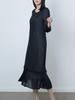 Women's 2026 Spring New Arrival: Elegant Pleated Long Dress for Commuting