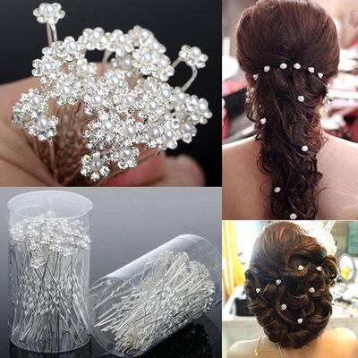 40 Pcs Wedding Hair Pins  Pearl Flower Bridal Hairpins Hair Accessories