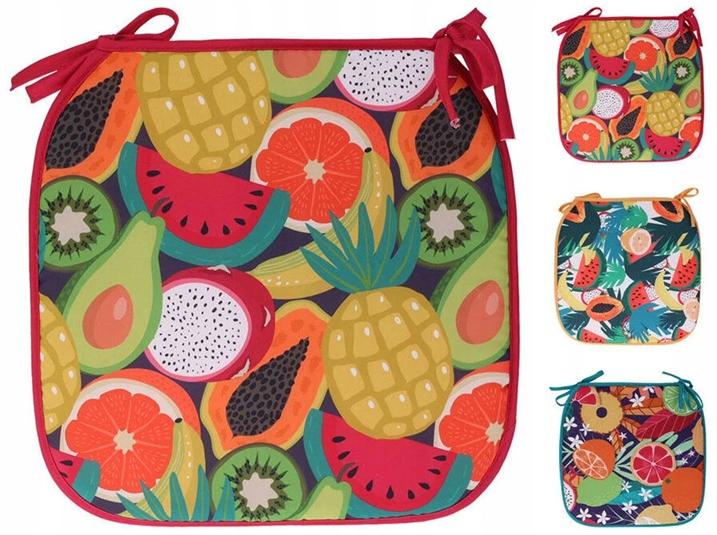 Gartenkissen für Stuhl 38x38cm Wasserdicht mit Fruchtmuster