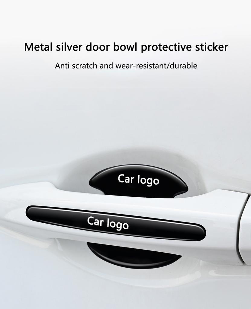 CQP1 4/8Pcs Car Door Handle Protective Anti-scratch Stickers For Mercedes Benz W211 W203 W204 W210 W124 AMG W202 W212 Car Accessories