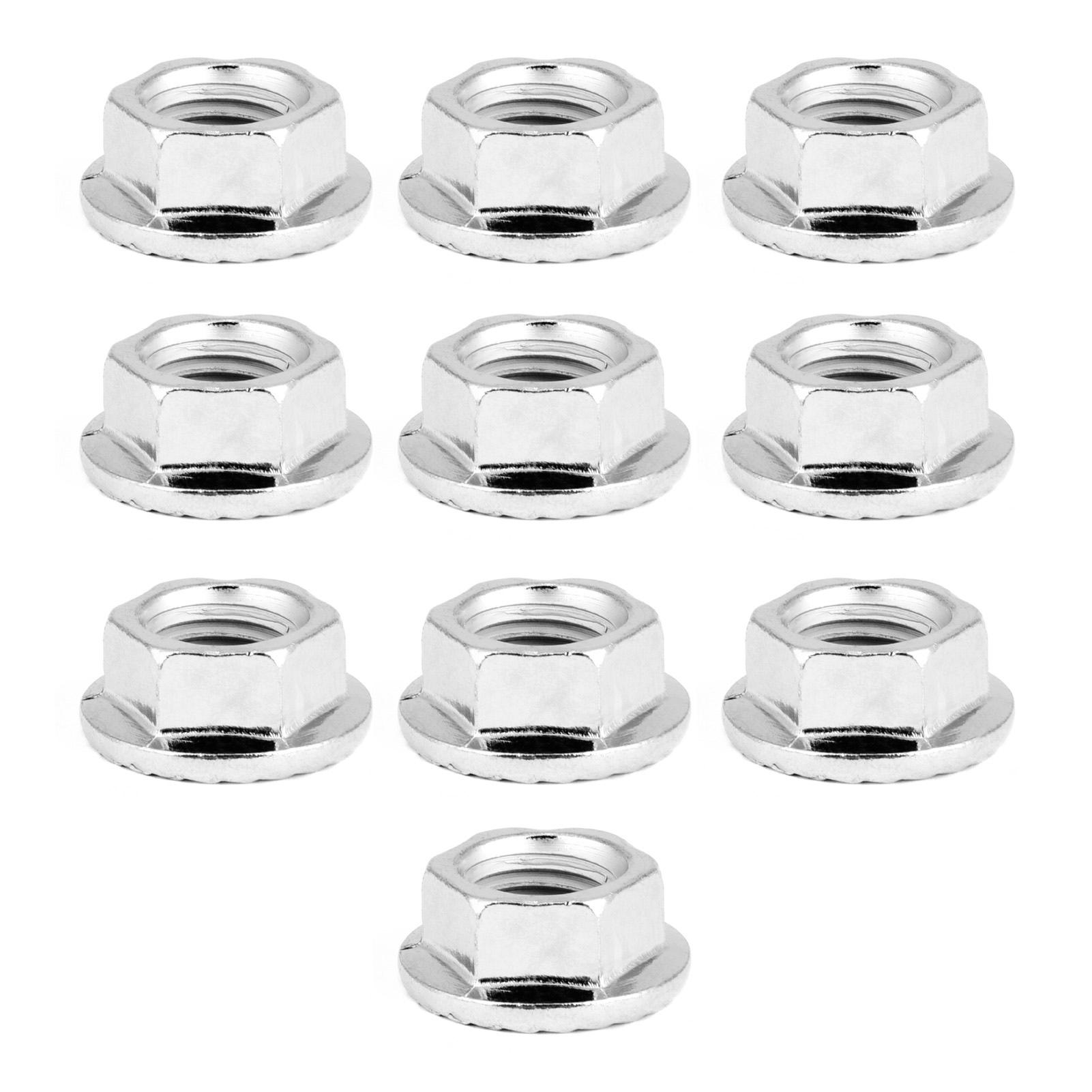 

10 шт. шестигранная гайка с тонкой резьбой, фланцевые гайки, крепеж с подушечкой