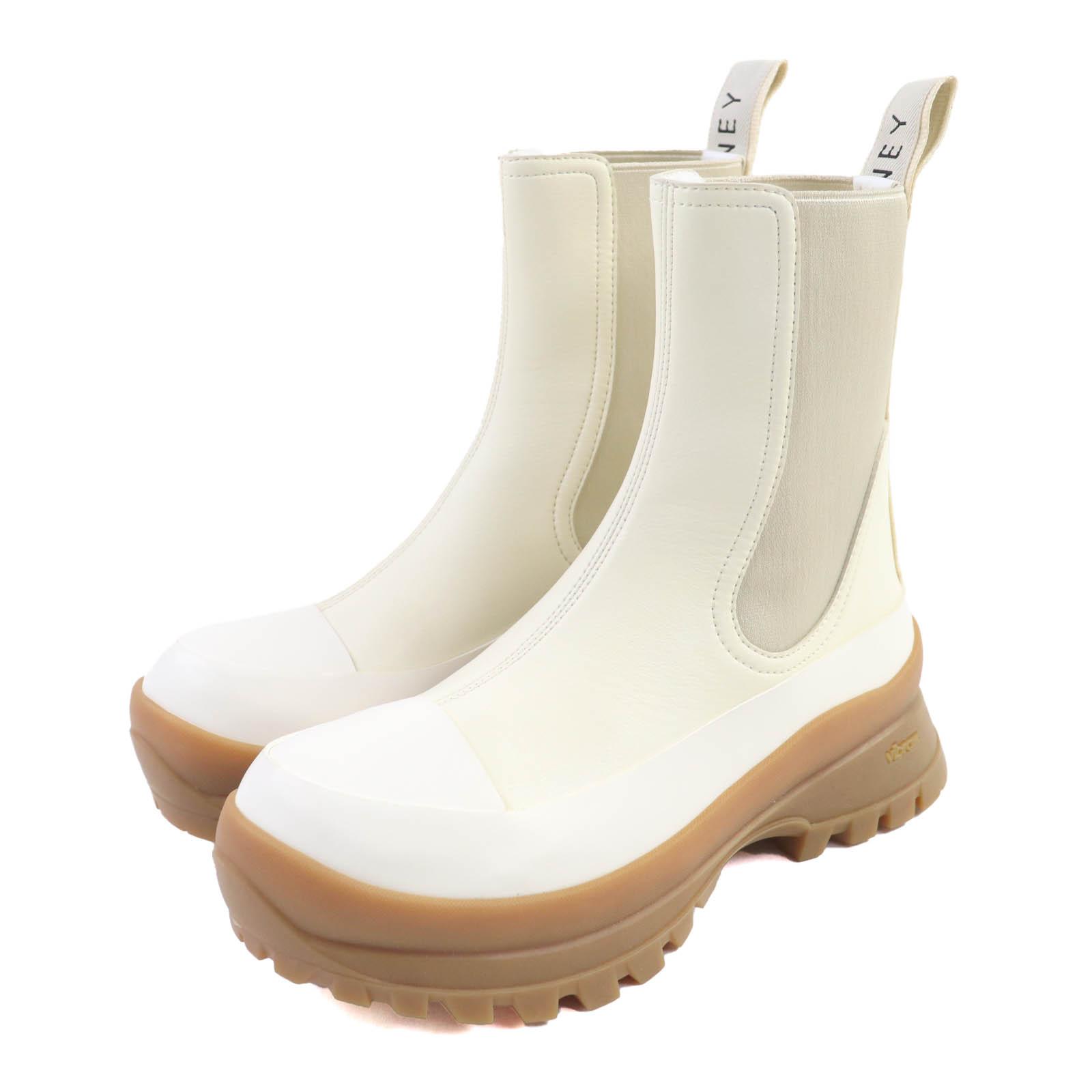 

Stella McCartney short boots Trace Chelsea boots Ivory leather Women 37 Used