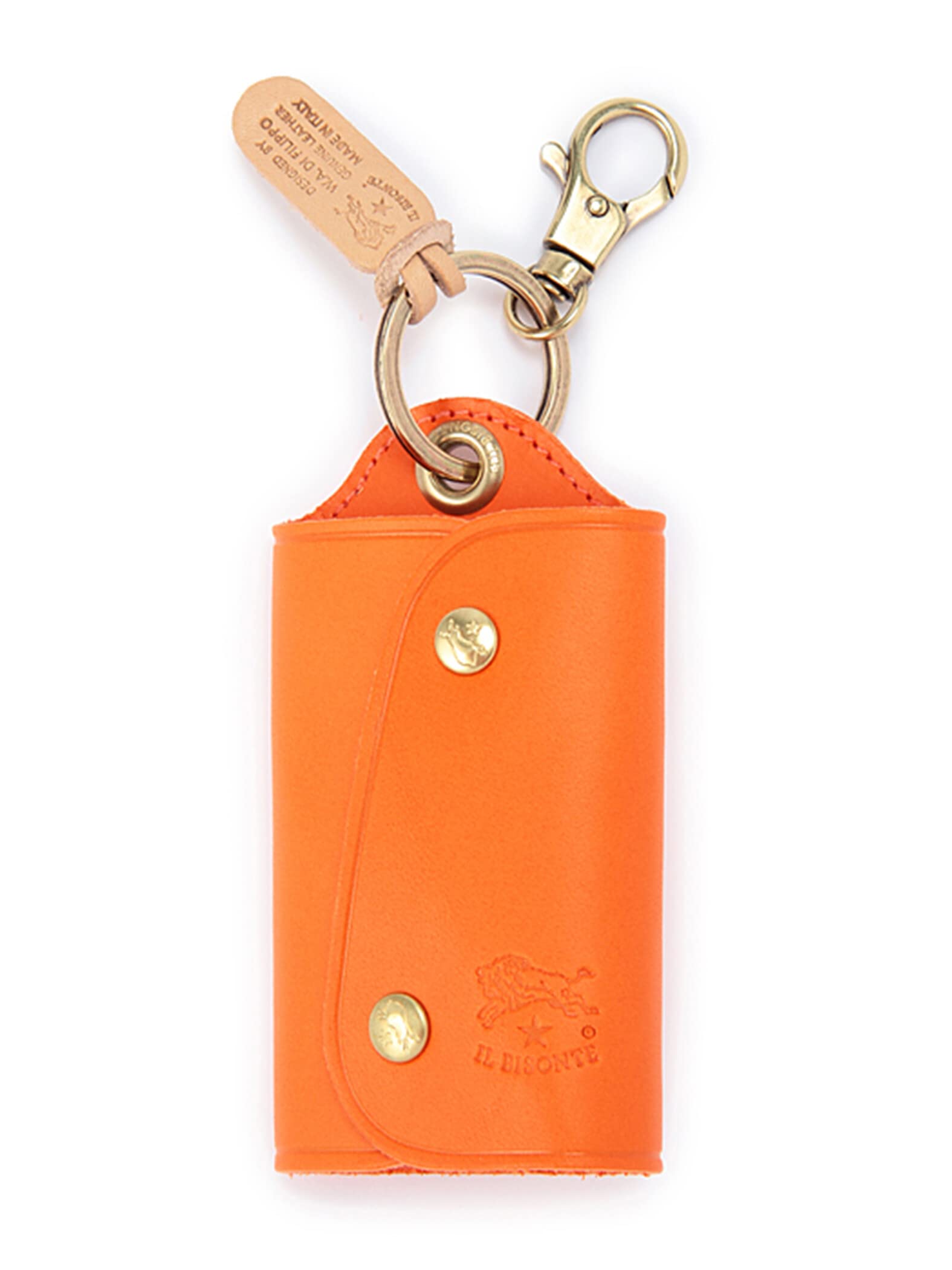 

Ключниця Шкіра Натуральна Шкіра Теляча Шкіра Унісекс Помаранчевий [IL BISONTE] Жіноча Чоловіча помаранчевий