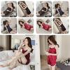 Luxurious And Sexy Women's Faux Silk Camisole Pajama Set Thin Breathable Sleepwear