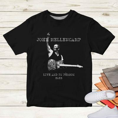 John Mellencamp Live And In Person 2023 Shirt Gift for Fan S-3XL Unisex T-Shirt