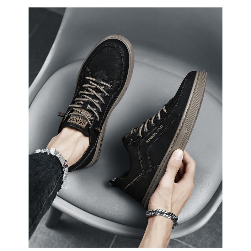 Men's Shoes, Casual Leather Shoes, Korean Version of The Trend of The Hundred Sports Tide Shoes, Men's Small White Board Shoes