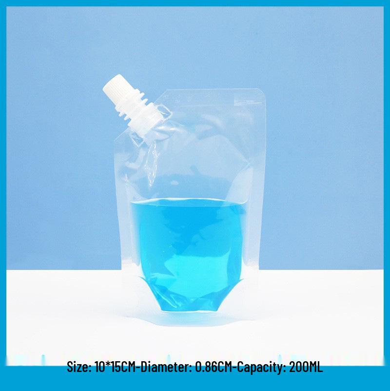 Transparent Pipspåse för Juice, Sojamjölk och Flytande Förpackning - Bärbar Vattenpåse för Takeaway