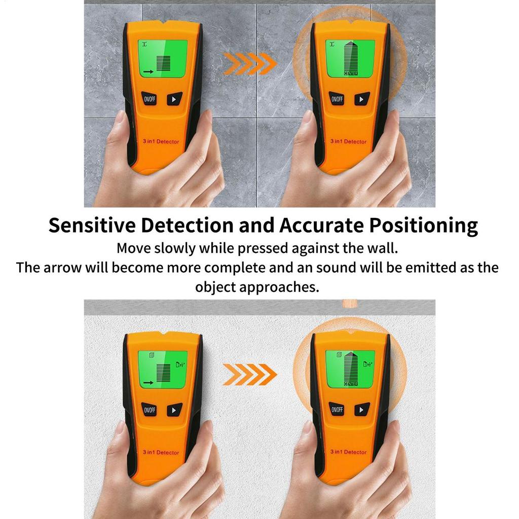 Wall Stud Finder Electronic Metal Detector Locator Electronic Stud Finders For Live AC Wire Pipe Lumber Joist Drywall Framing