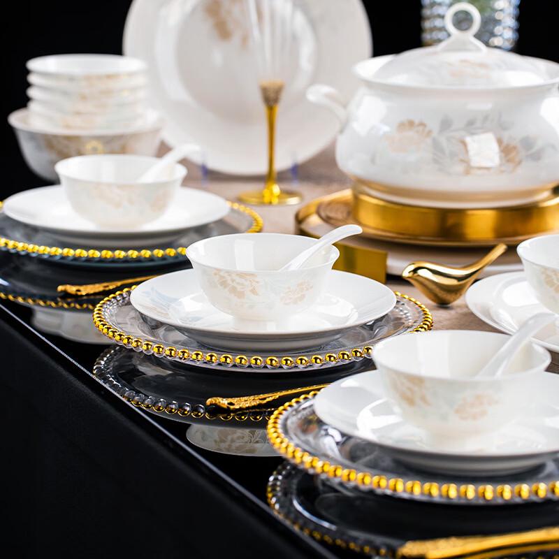 Ru Han Bone China 10-inch Flat Plate